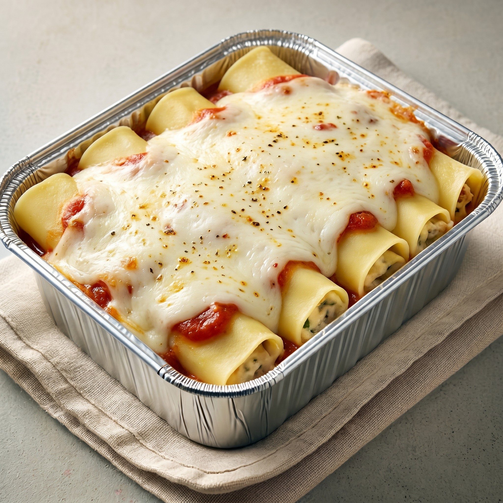 Cheese Manicotti Pasta.