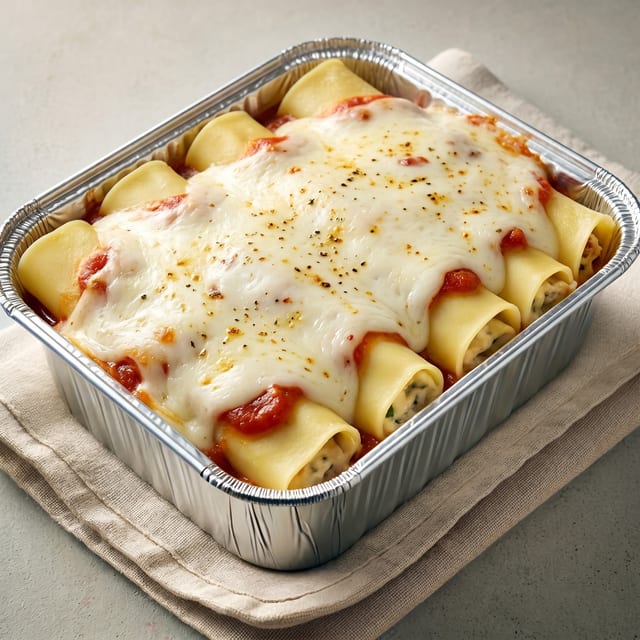 Cheese Manicotti Pasta.