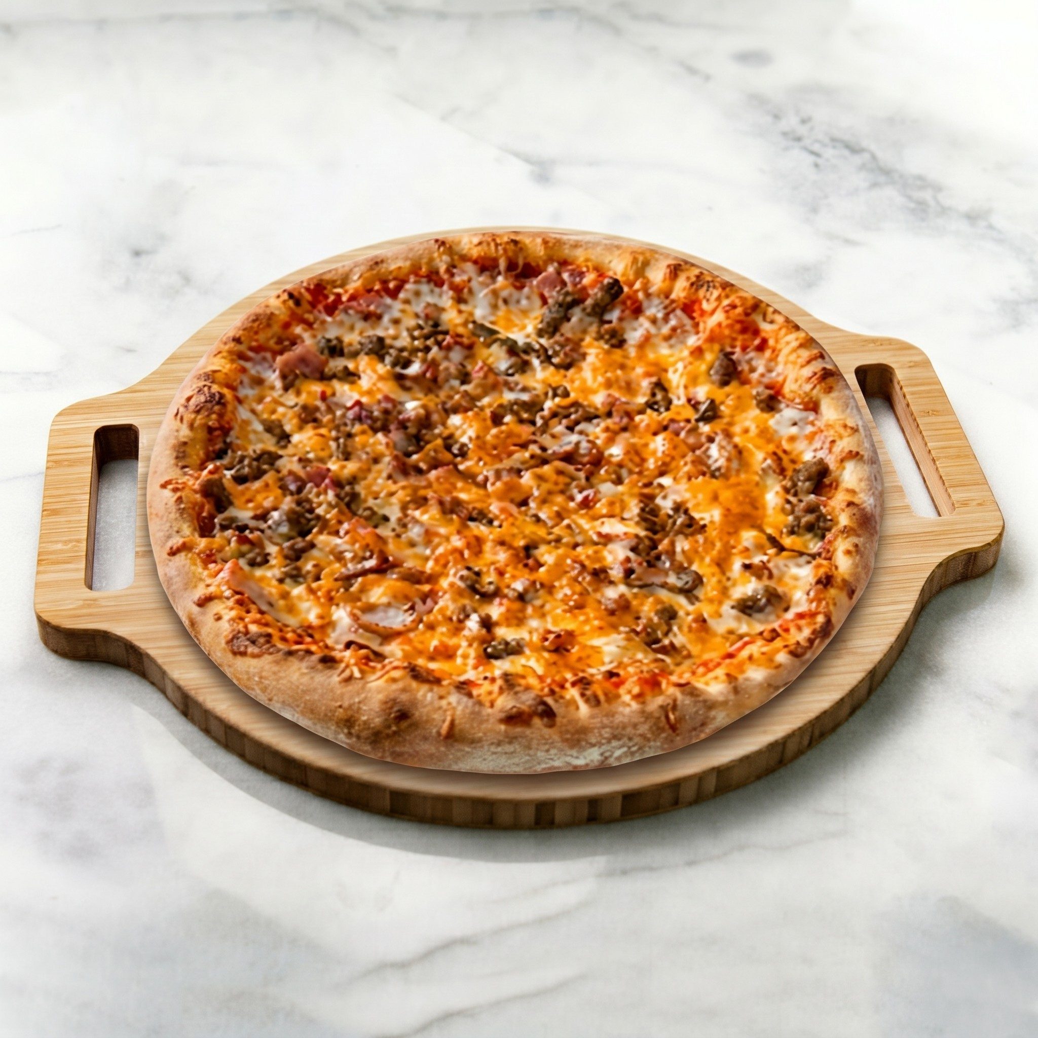 Bacon Cheeseburger Pizza.