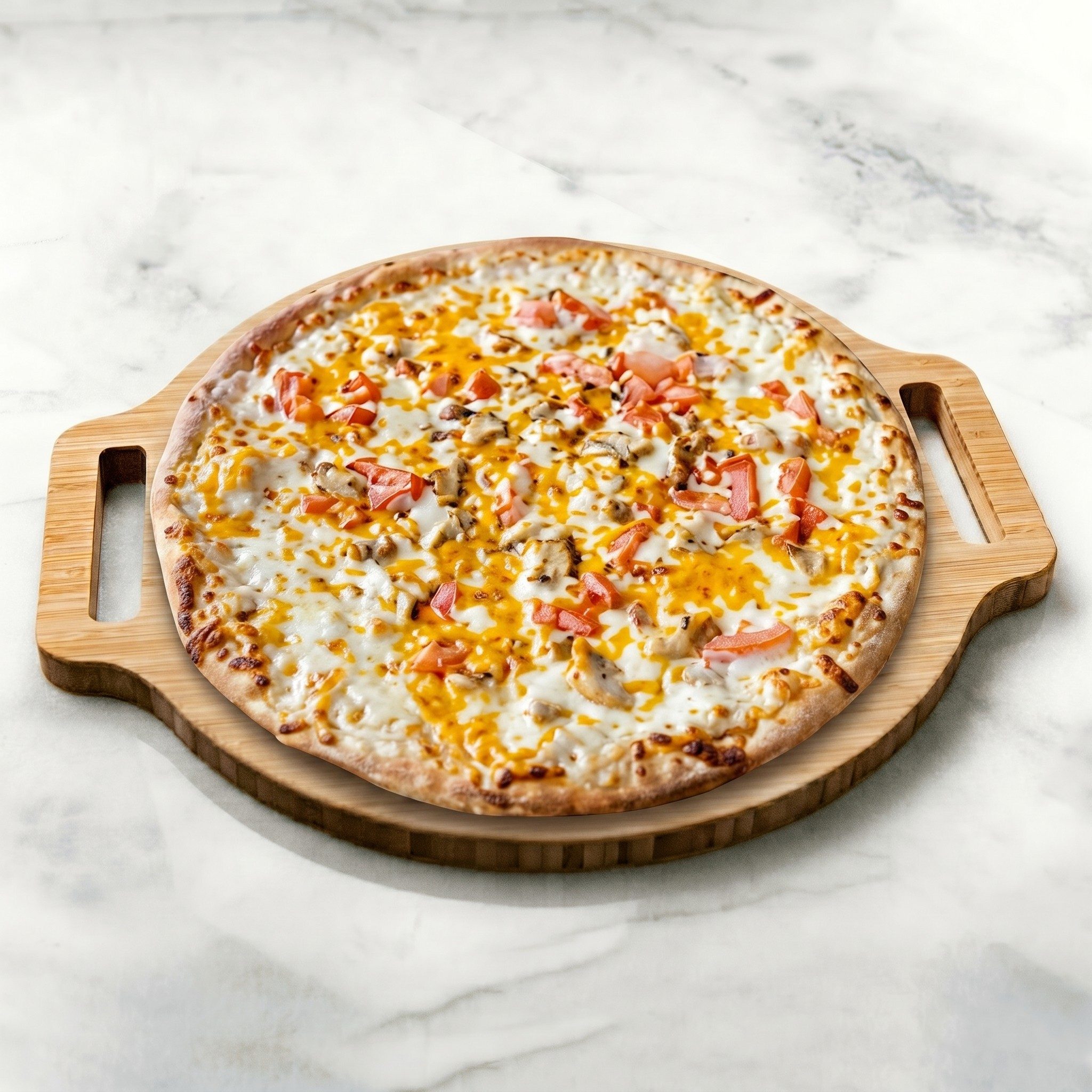 Chicken Rancher Pizza.